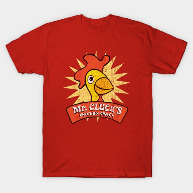 Mr. Cluck's Chicken Shack T-Shirt by huckblade